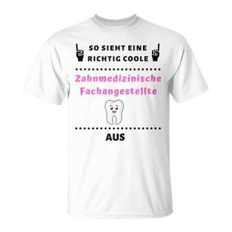 Damen T-Shirt für Zahnmedizinische Fachangestellte, Zahnarzthelferin Motiv - Seseable