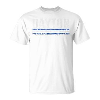 Dayton Ohio Retro Vintage Weathered Throwback T-shirt - Seseable