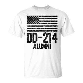 Dd214 Alumni Patriotic Us Military Vintage Veterans Day Unisex T-Shirt | Mazezy