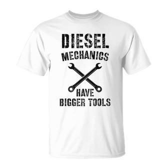 Diesel Mechanic | Bigger Tools Diesel Mechanics Gift Unisex T-Shirt | Mazezy DE