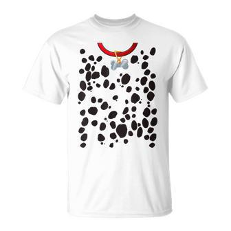 Dog Dalmatian Costume Dalmations Spots Puppy Print Halloween V2 T-shirt - Thegiftio UK
