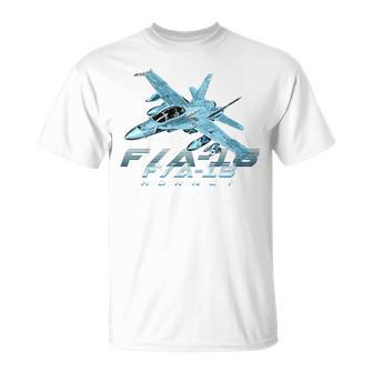 F 18 Hornet Us Air Force Fighter Jet Unisex T-Shirt | Mazezy UK