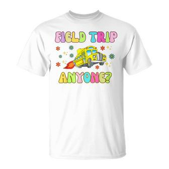 Field Trip Anyone On The Groovy Yellow School Bus Unisex T-Shirt | Mazezy CA