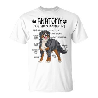 Funny Anatomy Bernese Mountain Dog Berner Lover Unisex T-Shirt | Mazezy