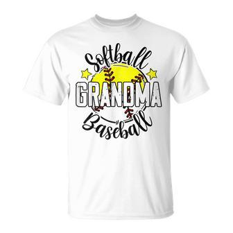 Funny Softball Baseball Grandma Happy Mothers Day Unisex T-Shirt | Mazezy UK