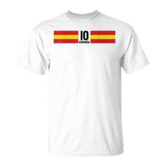Fussball Spanien Fussball Outfit Fan T-Shirt - Seseable