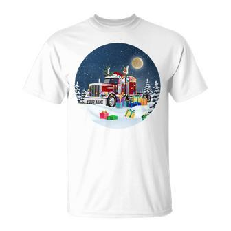 Gift For Trucker - Porcelain Ornament - Circle Unisex T-Shirt - Seseable