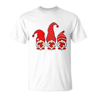 Gnomes Womens Valentines Day Unisex T-Shirt - Monsterry DE
