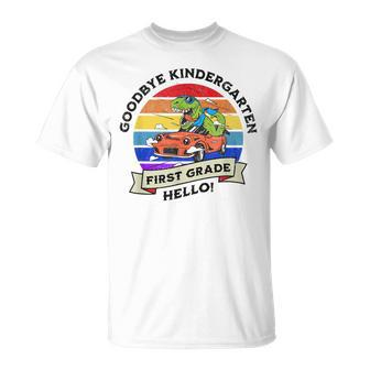 Goodbye Kindergarten Hello 1St First Grade Nailed It Vintage Unisex T-Shirt | Mazezy