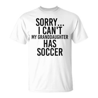 Grandpa Grandma | My Granddaughter Has Soccer Unisex T-Shirt | Mazezy DE