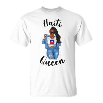 Haiti Queen Caribbean Pride Proud Women Womans Haitian Girl Gift For Womens Unisex T-Shirt | Mazezy