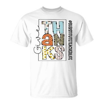 Happy Hallothanksmas Substitute Teacher Life Thanksgiving T-shirt - Thegiftio UK