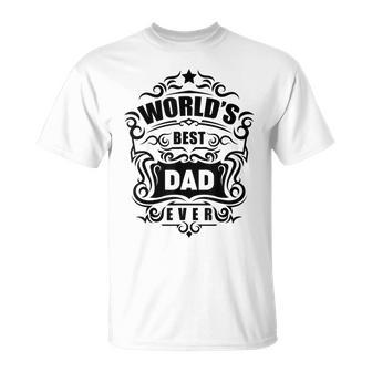 Herren Bester Vater Der Welt Papa Geschenk Geburtstag V2 T-Shirt - Seseable