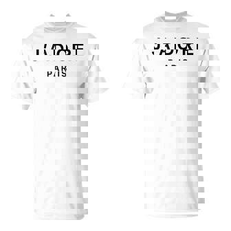 I Love Paris J-Adore Paris White Graphic Unisex T-Shirt | Mazezy