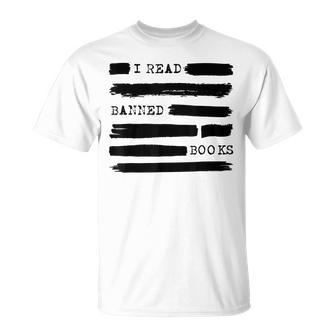 I Read Banned Books Week Librarian Freadom Reader Nerd Men  Unisex T-Shirt