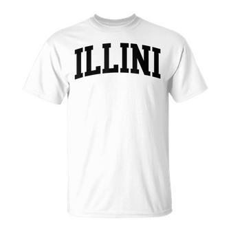 Illini Athletic Arch College University Alumni T-Shirt - Seseable