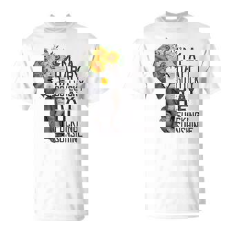 Im A Happy Go Lucky Ray Of Fucking Sunshine Hippie Elephant Gift For Womens Unisex T-Shirt | Mazezy