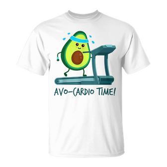 Its Avo-Cardio Time Avocardio Fitness Ernährung Avocado T-Shirt - Seseable