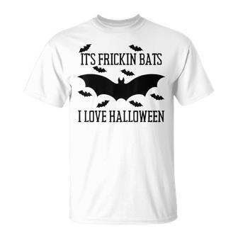Its Frickin Bats I Love Halloween Graphic Costume T-shirt - Thegiftio UK