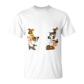 Kids 2 Year Old Puppy Dog Birthday Pawty Dogs 2Nd Party Gift Idea Unisex T-Shirt | Mazezy CA