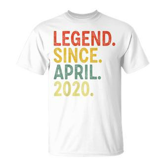 Kids 3 Year Old Legend Since April 2020 3Rd Birthday Unisex T-Shirt | Mazezy