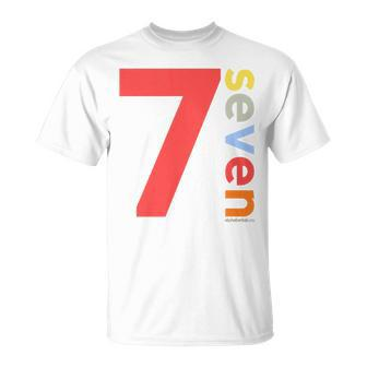 Kids 7Th Birthday Boy 7 Year Old Seven | Party Age 7 Ideas Unisex T-Shirt | Mazezy
