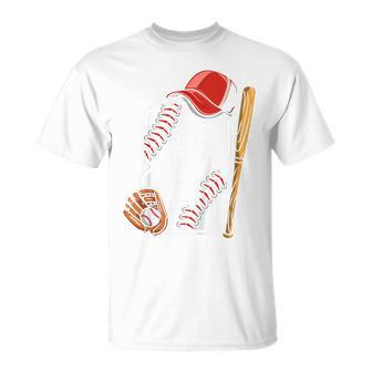 Kids 8Th Birthday Gift 8 Years Old Baseball Eighth Boys Kids Unisex T-Shirt | Mazezy
