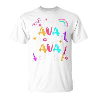 Kids Im Ava Doing Ava Things Cute Custom Girls Personalized Name T-Shirt