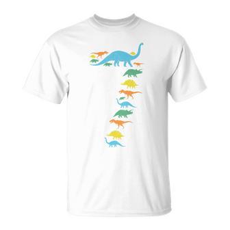 Kids Dinosaur 7Th Birthday For 7 Year Old Boys Girls T-Shirt | Seseable FR