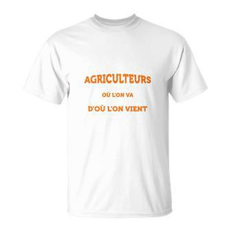 Landwirte T-Shirt Unsicher, wohin, aber Heimat im Herzen - Seseable