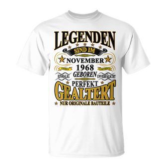 Legenden November 1968 Geboren, 55. Geburtstag Lustiges T-Shirt - Seseable