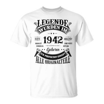 Legenden Wurden Im 1942 Geboren 81 Geburtstag 81 Jahre T-Shirt - Seseable