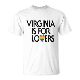 Lgbt Travel Virginia Is For Lovers T-Shirt T-shirt - Thegiftio UK