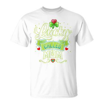 Lucky To Be Called Mom St Patricks Day Proud Grandma Unisex T-Shirt | Mazezy