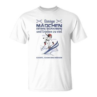 Lustiges Skifahren T-Shirt für Mädchen, Party & Pistenspaß Motiv - Seseable