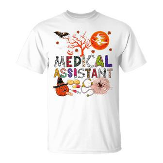 Medical Assistant Halloween Zombie Costume Scary T-shirt - Thegiftio UK