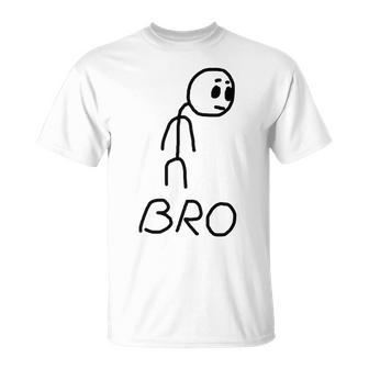 Meme Stickman Funny Bro Unisex T-Shirt | Mazezy