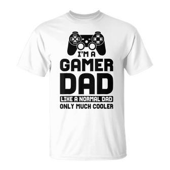 Mens Gamer Dad Gaming Fathers Day For Husband Daddy Grandpa Unisex T-Shirt | Mazezy
