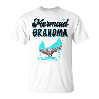 Mermaid Grandma Party Outfit Dad Mama Girl Mermaid Mom Gift For Womens Unisex T-Shirt | Mazezy