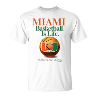 Miami Basketball Is Life The Rest Is Just Details Unisex T-Shirt | Mazezy