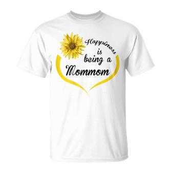 Mommom Gift Happiness Is Being A Mommom Gift For Womens Unisex T-Shirt | Mazezy DE