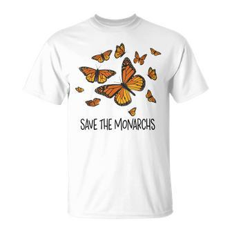 Monarch Butterflies Save The Monarchs Unisex T-Shirt | Mazezy