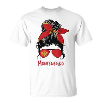 Montenegro Girl Montenegrin Girl Montenegro Woman Flag Unisex T-Shirt | Mazezy AU