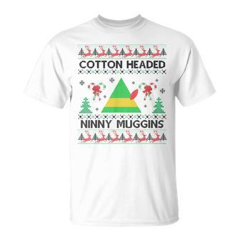 Ninny Gins Cotton Headed Christmas Elf Holiday V2T-shirt - Seseable
