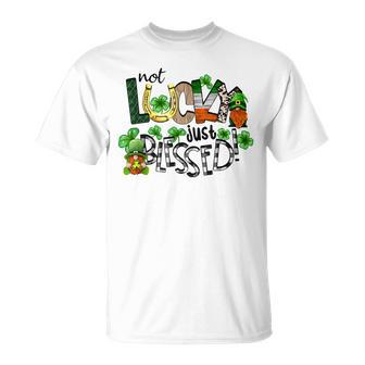 Not Lucky Just Blessed Gnomes Shamrock Saint Patricks Day T-shirt - Thegiftio UK