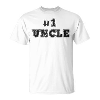 Number One Uncle Gift Favorite Relative Men Gift For Mens Unisex T-Shirt | Mazezy