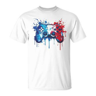 Patriotic Gamer - Red White Blue 4Th Of July Video Game Unisex T-Shirt | Mazezy