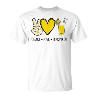 Peace Love Lemonade Unisex T-Shirt | Mazezy