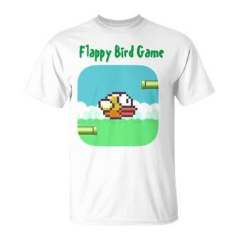 Pixel Art Flappy Bird Game Unisex T-Shirt | Mazezy