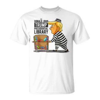 Prison Trump Presidential Library Anti Trump T-shirt - Thegiftio UK